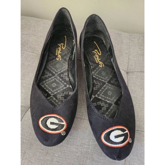 UGA University of Georgia Bulldogs Super G ballet flats - Picture 1 of 8